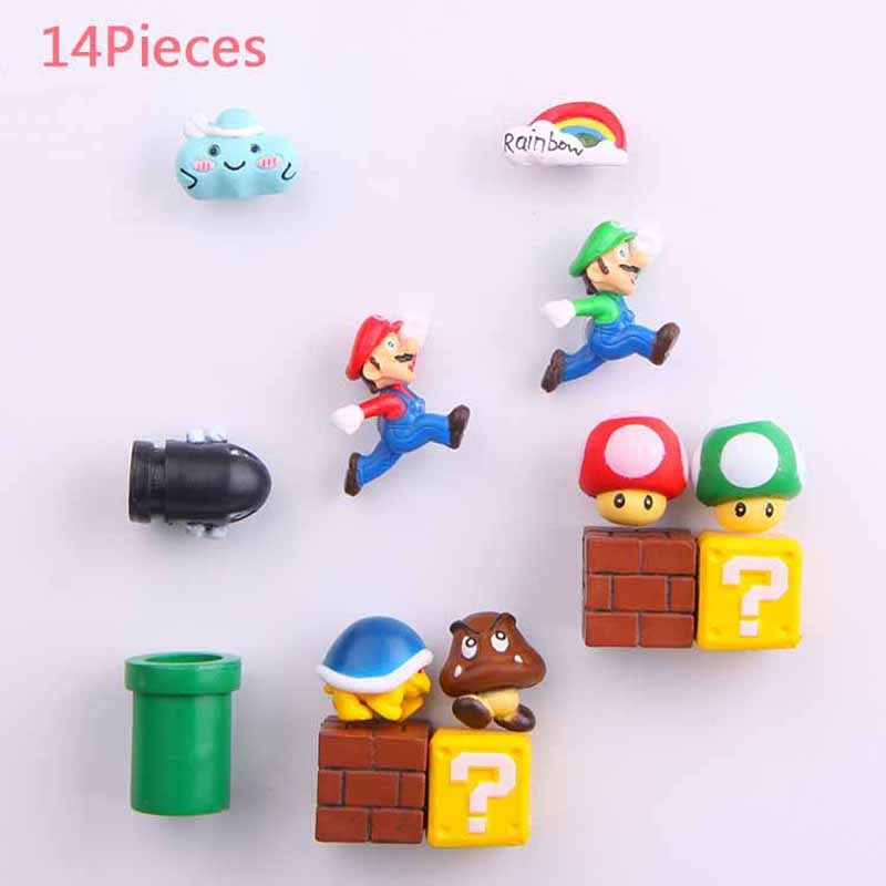 Super Mario Resin Fridge Magnets