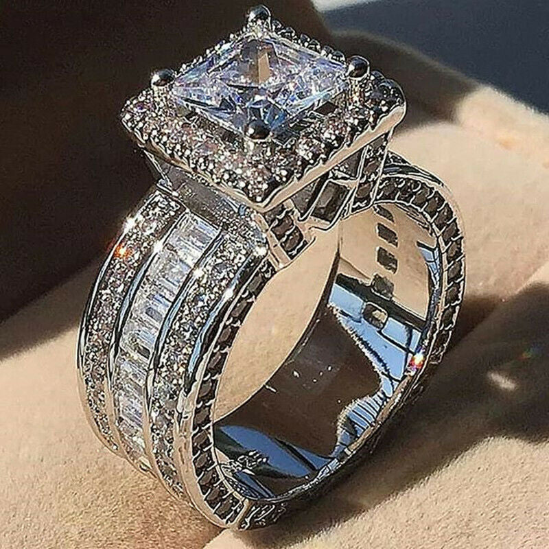 Women's Silver-Color Statement Ring