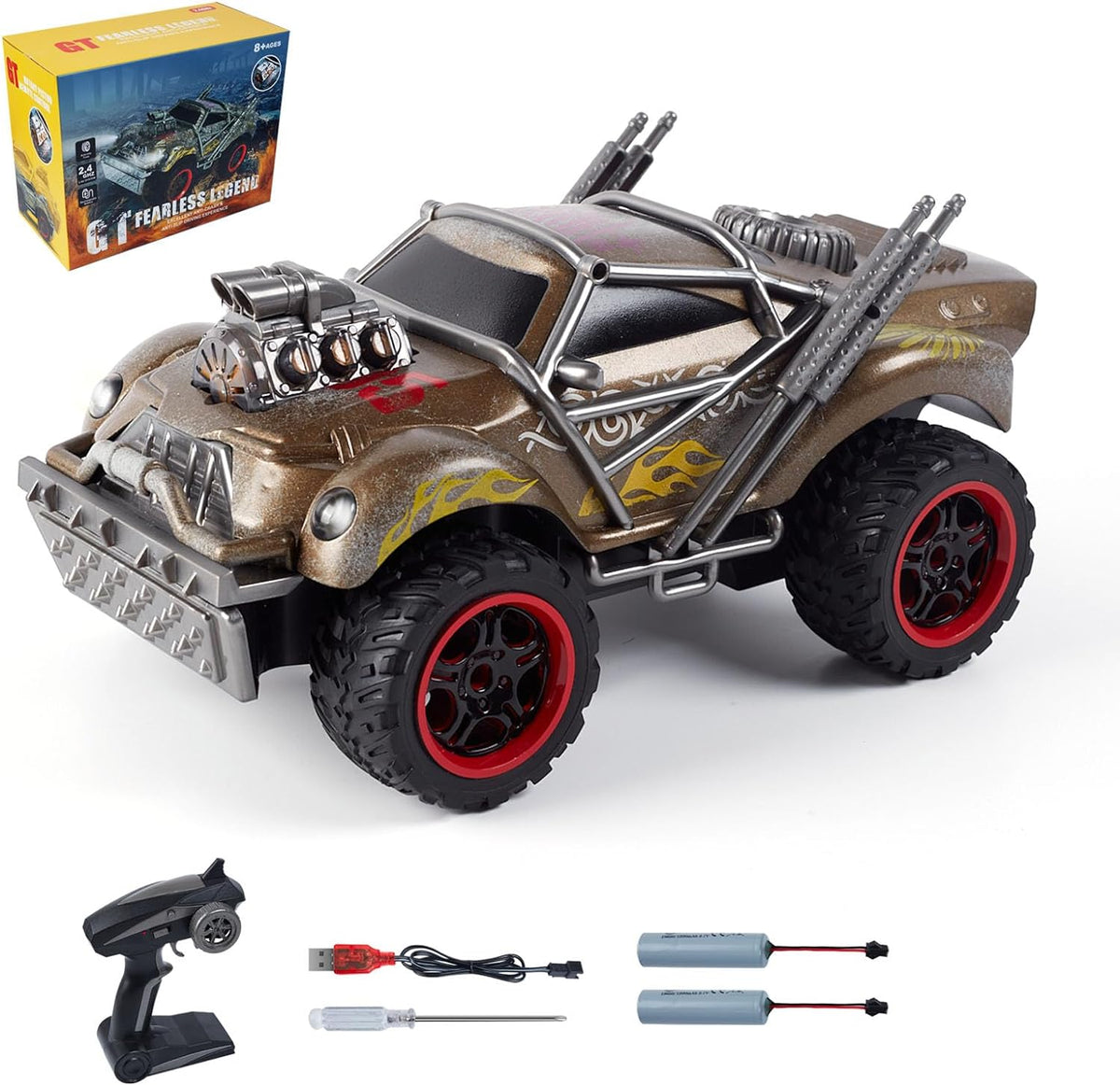 1:14 Scale Wasteland RC Car – Gold