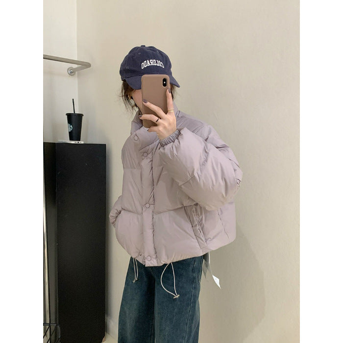 Women's Plus Size Cropped Puffer Jacket