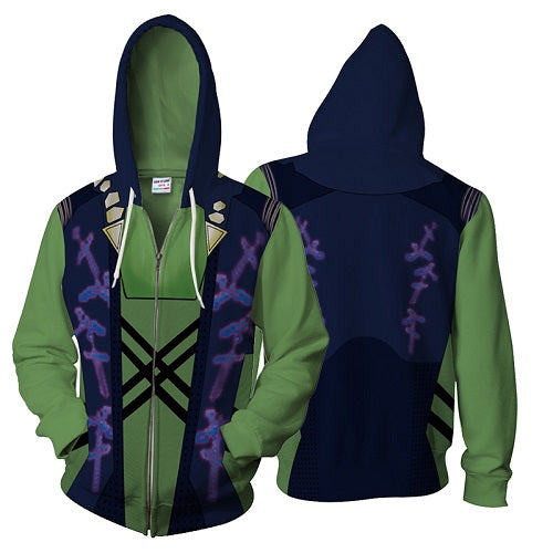 Men's Plus Size Graphic Zip Hoodie