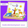 Magnetic Animal Puzzle & Drawing Board
