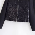 Relaxed Zip-Front Baseball Jacket