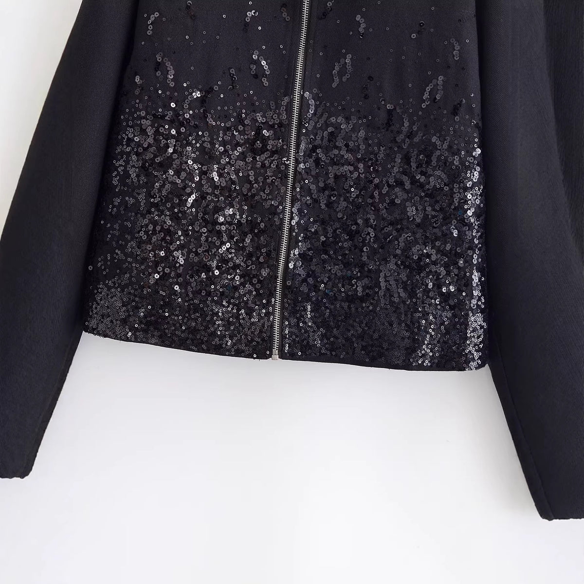Relaxed Zip-Front Baseball Jacket