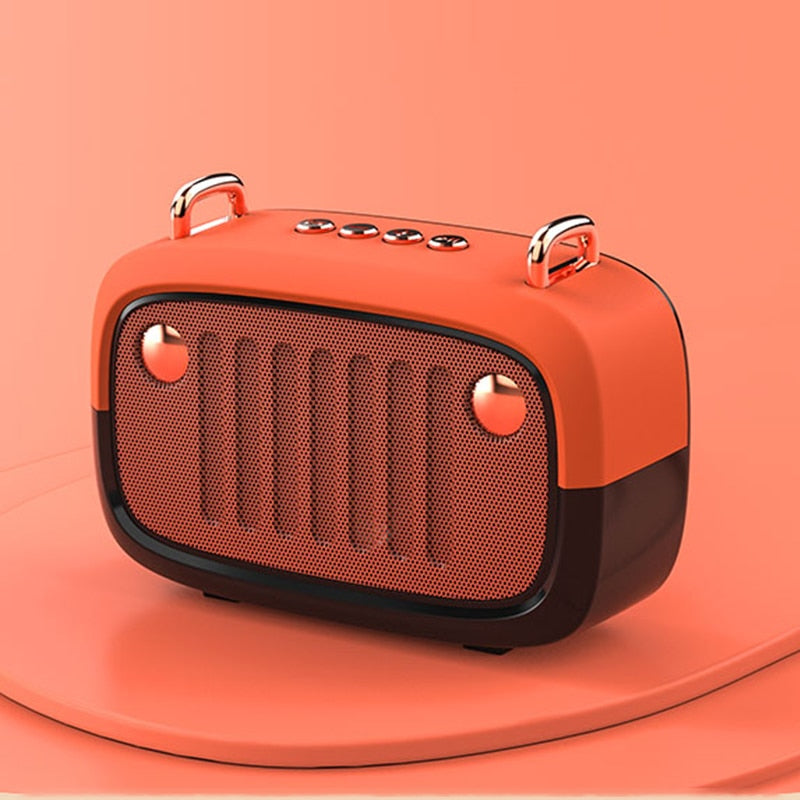 Vintage-Style Bluetooth 5.0 Speaker with FM Radio & USB