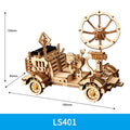 Robotime ROKR Solar-Powered Wooden Model Kit