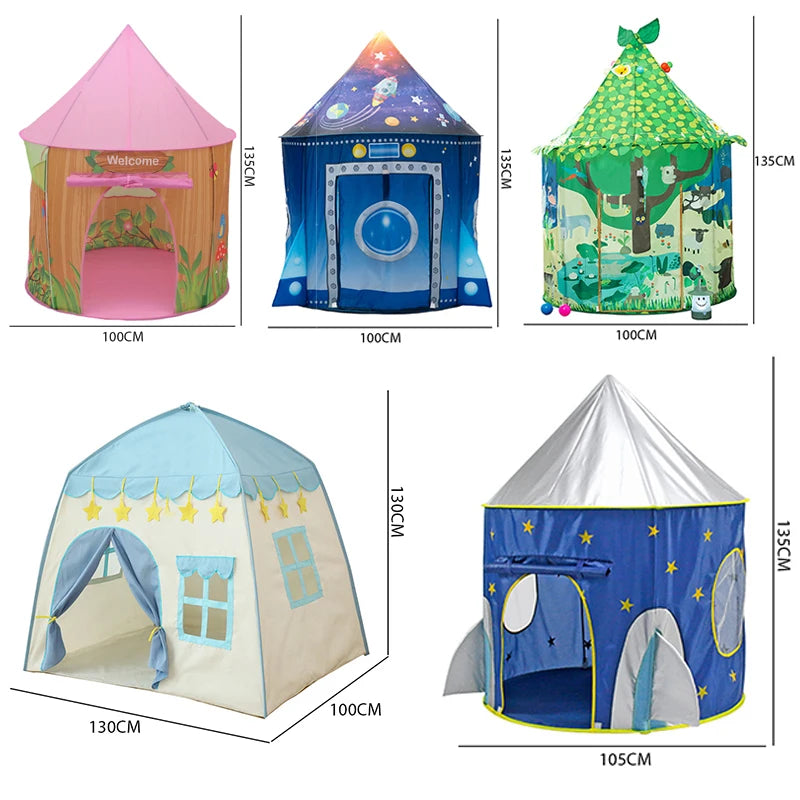 Kids’ Space Play Tent with Ball-Pool Area