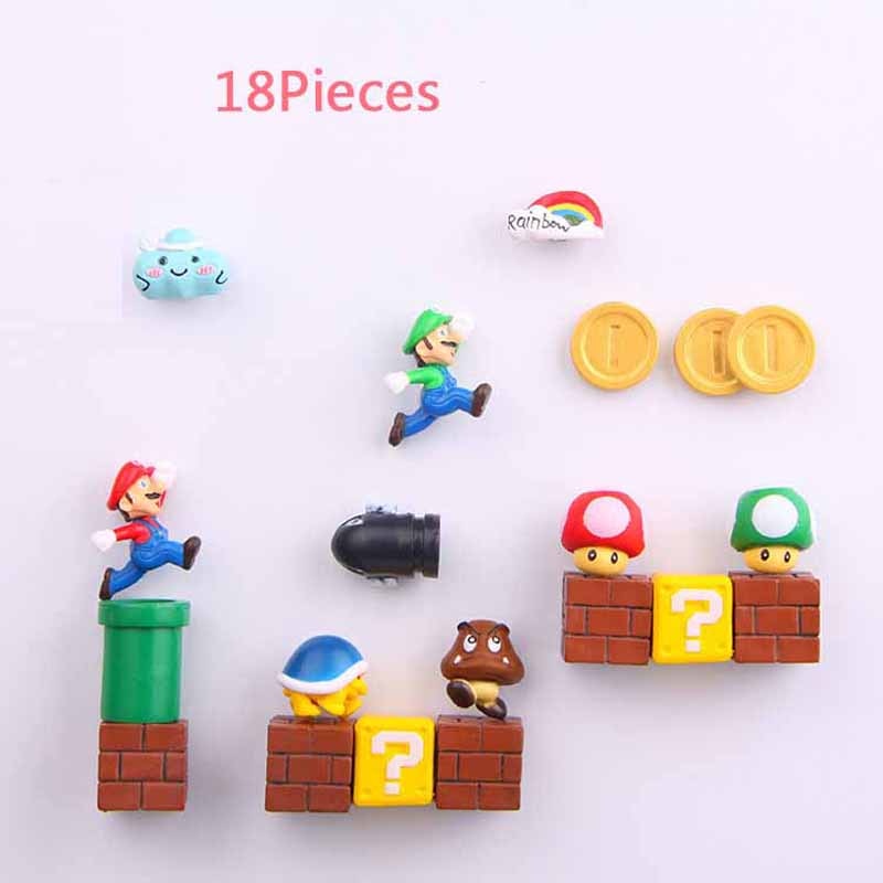Super Mario Resin Fridge Magnets