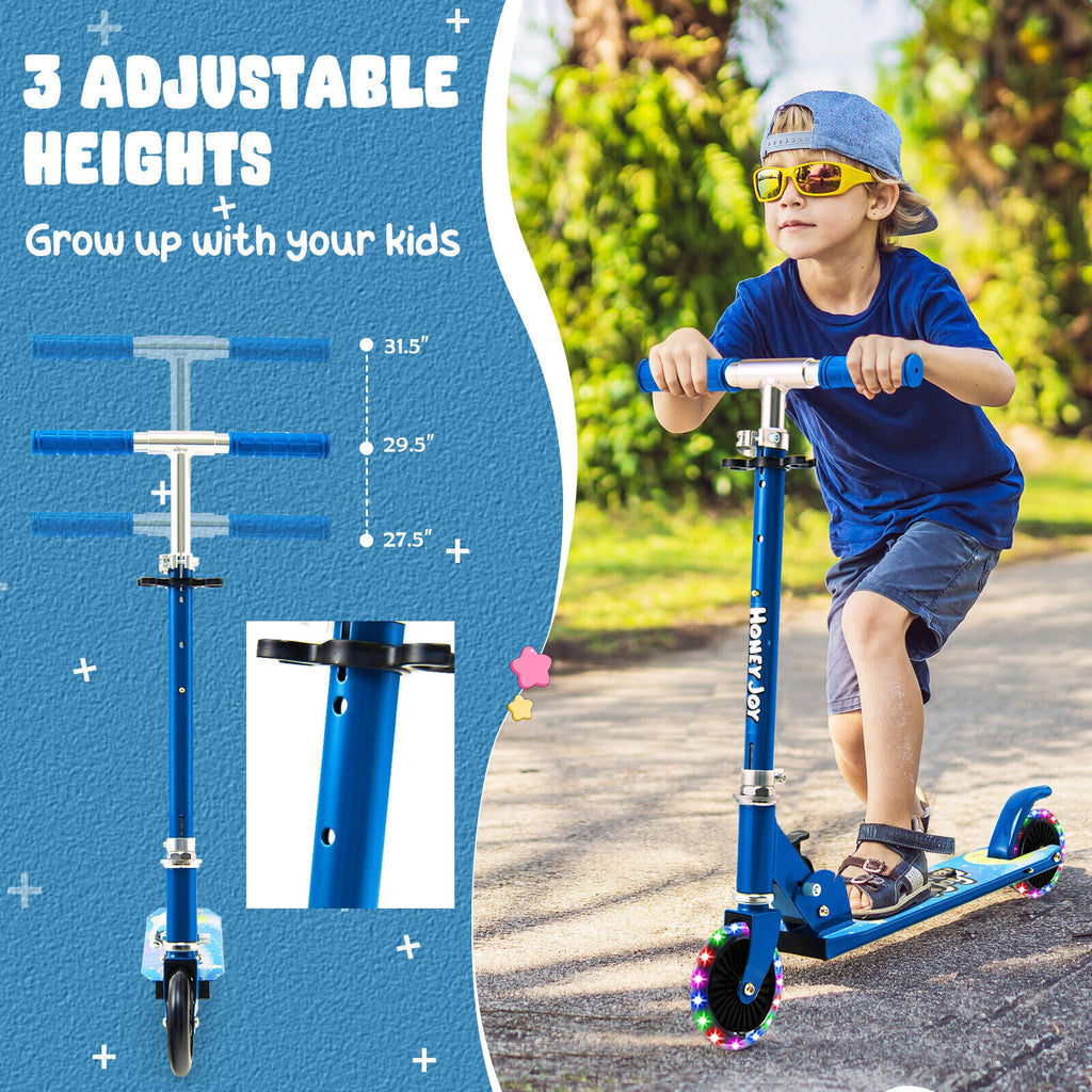 Adjustable Folding Kick Scooter for Kids