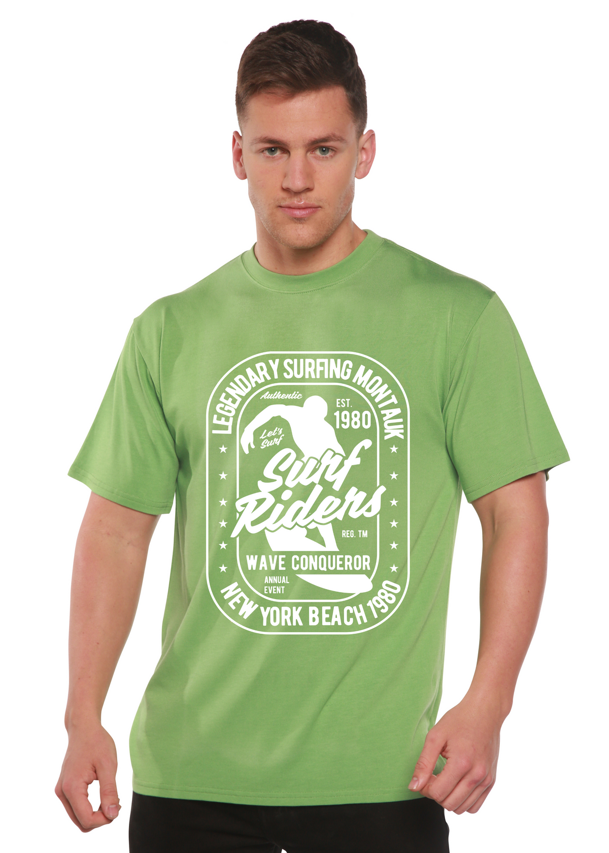 Men's Surf Rider Bamboo-Blend Graphic T-Shirt