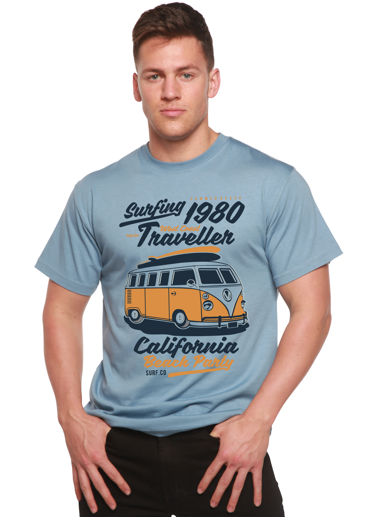Men's Surfing 1980 Bamboo-Blend Graphic T-Shirt