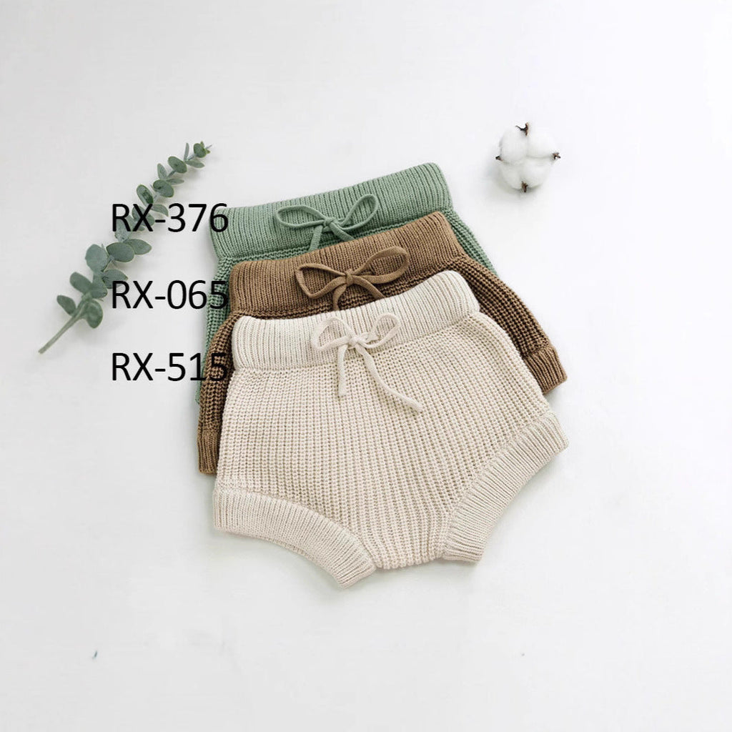 Baby Cotton Knit Shorts – Solid Colors