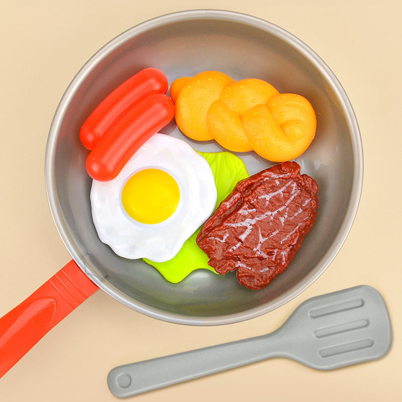 Kids’ Pretend Play Pan, Spatula & Steak Set