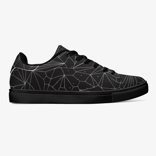Jacki Easlick Architectural Print Leather Low-Top Sneakers