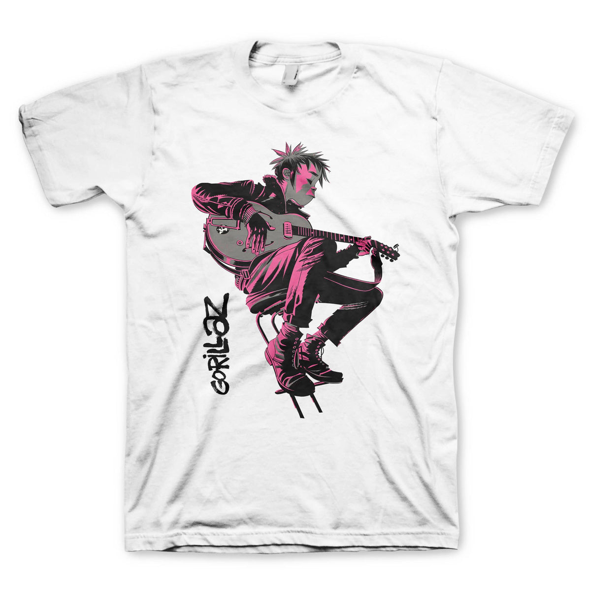 Gorillaz Sitting Pink Graphic T-Shirt