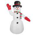 7.9 ft Christmas Inflatable Giant Snowman Blow up Light up Snowman with LED Lights Hat Scarf IPX4