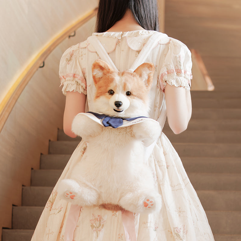Corgi Plush Backpack