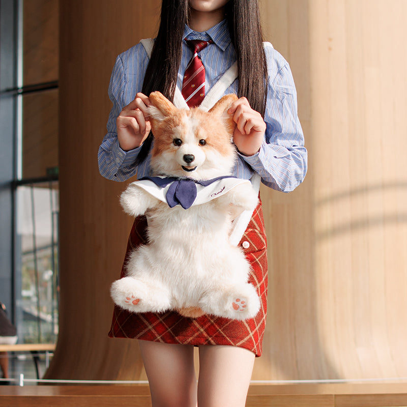Corgi Plush Backpack