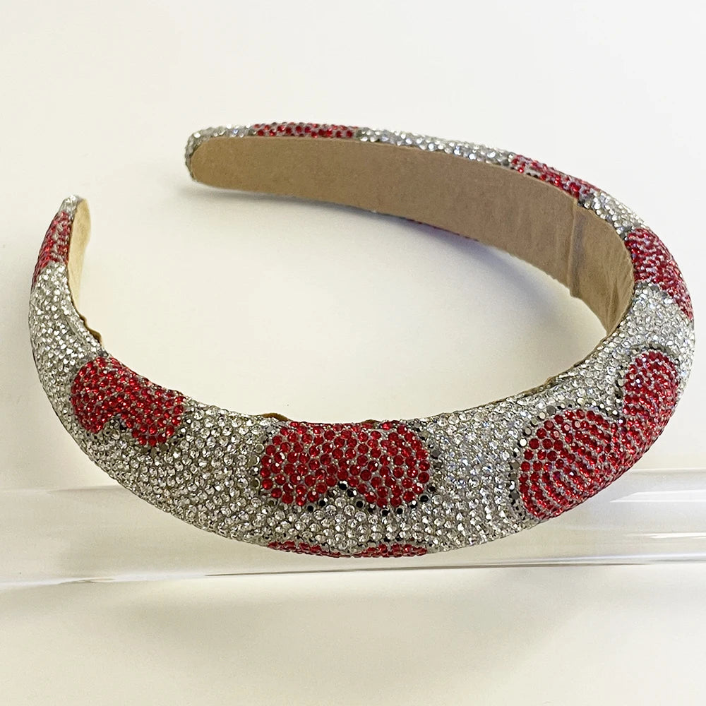 Rhinestone & Pearl Heart Hairband