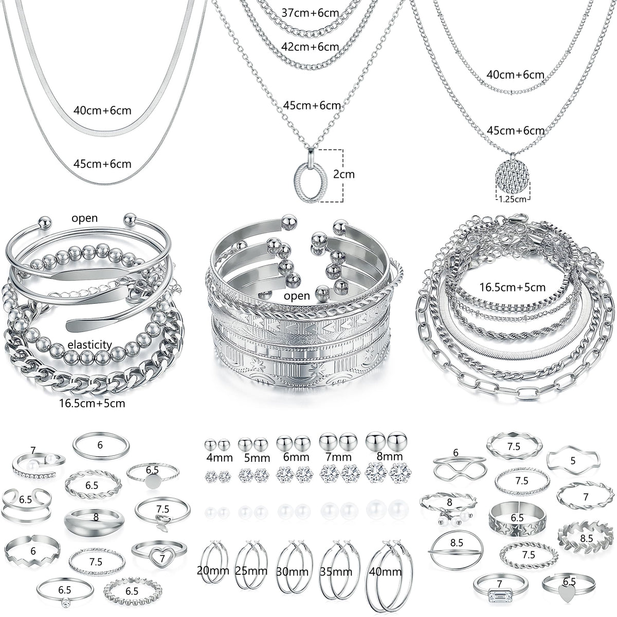 68-Piece Fashion Jewelry Gift Collection