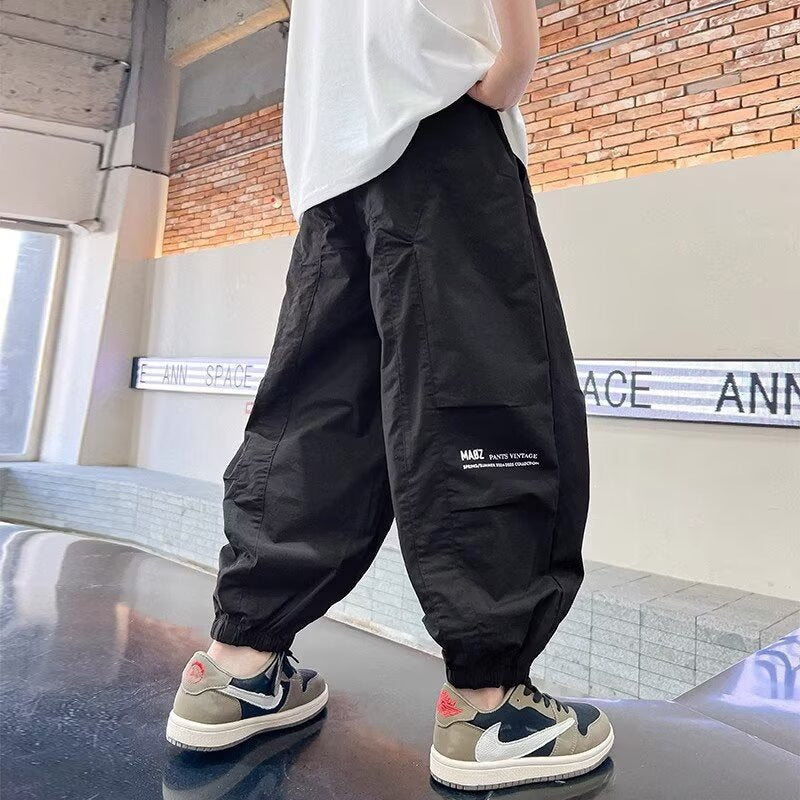 Boys’ White Casual Pants
