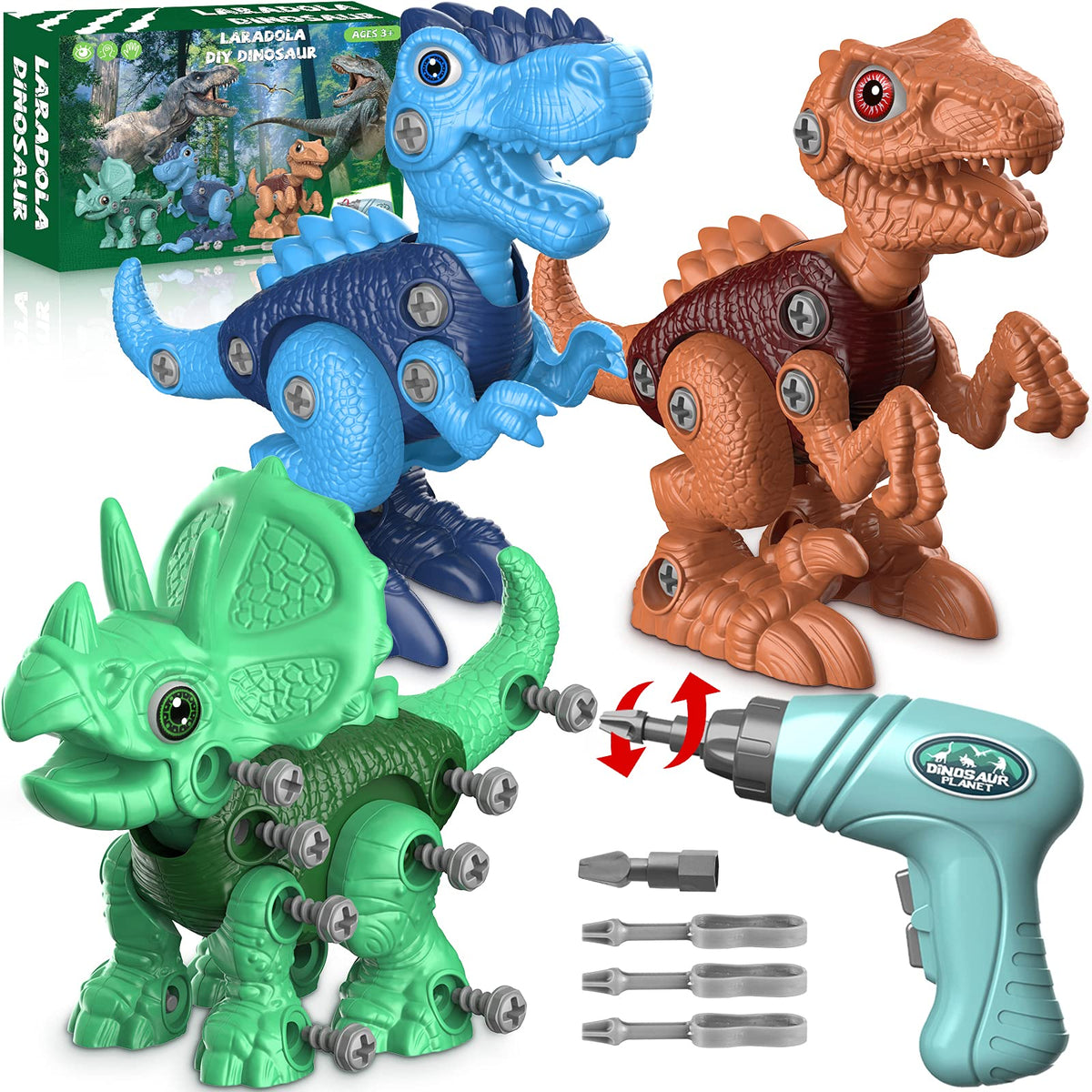 Build-a-Dinosaur Toy with Electric Drill