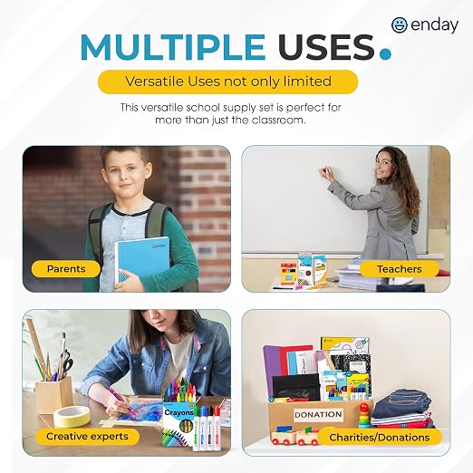 Enday Grades 4–5 School Supplies Kit, 79 Pieces