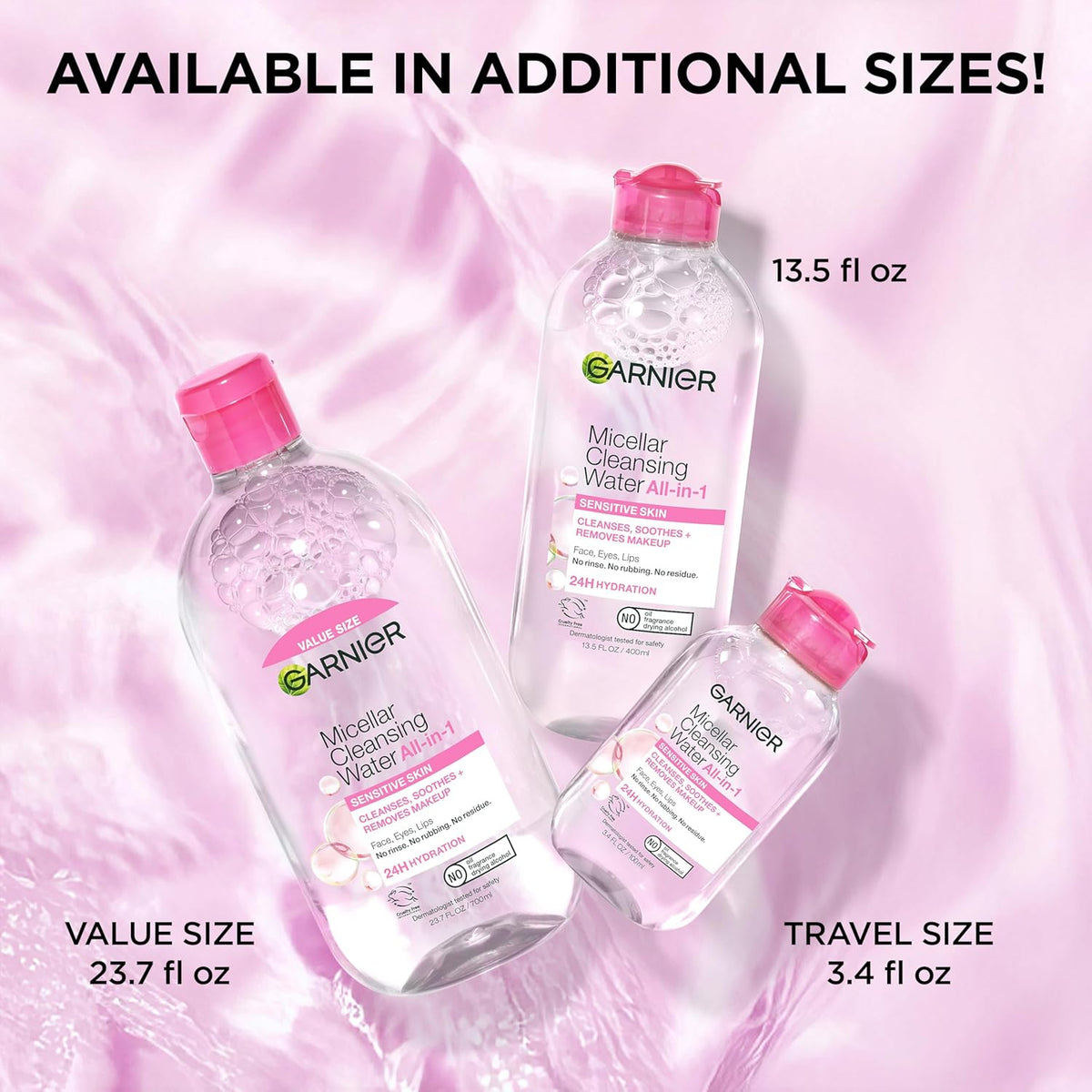 Garnier All-in-1 Micellar Cleansing Water, 3.4 fl oz