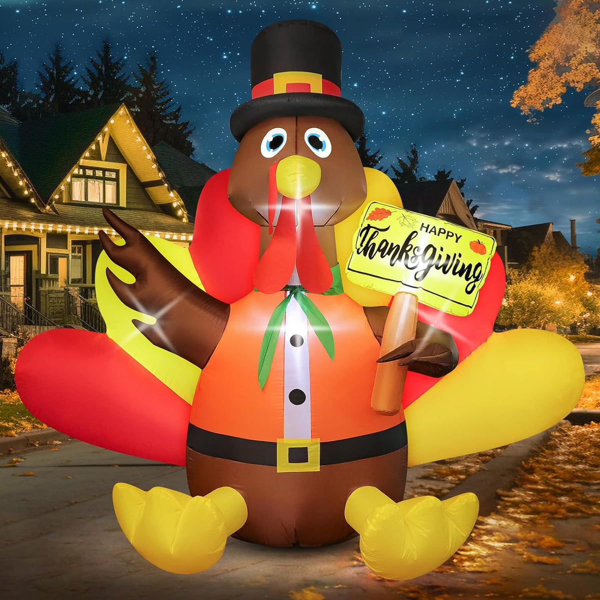 7 ft Christmas Inflatables Giant Snowman Outdoor Decorations