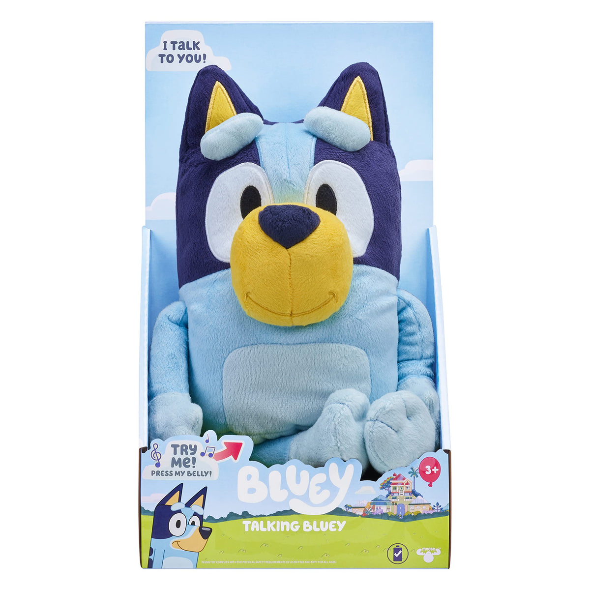 Talking Bluey Interactive Sing-Along Plush, 13 Inches