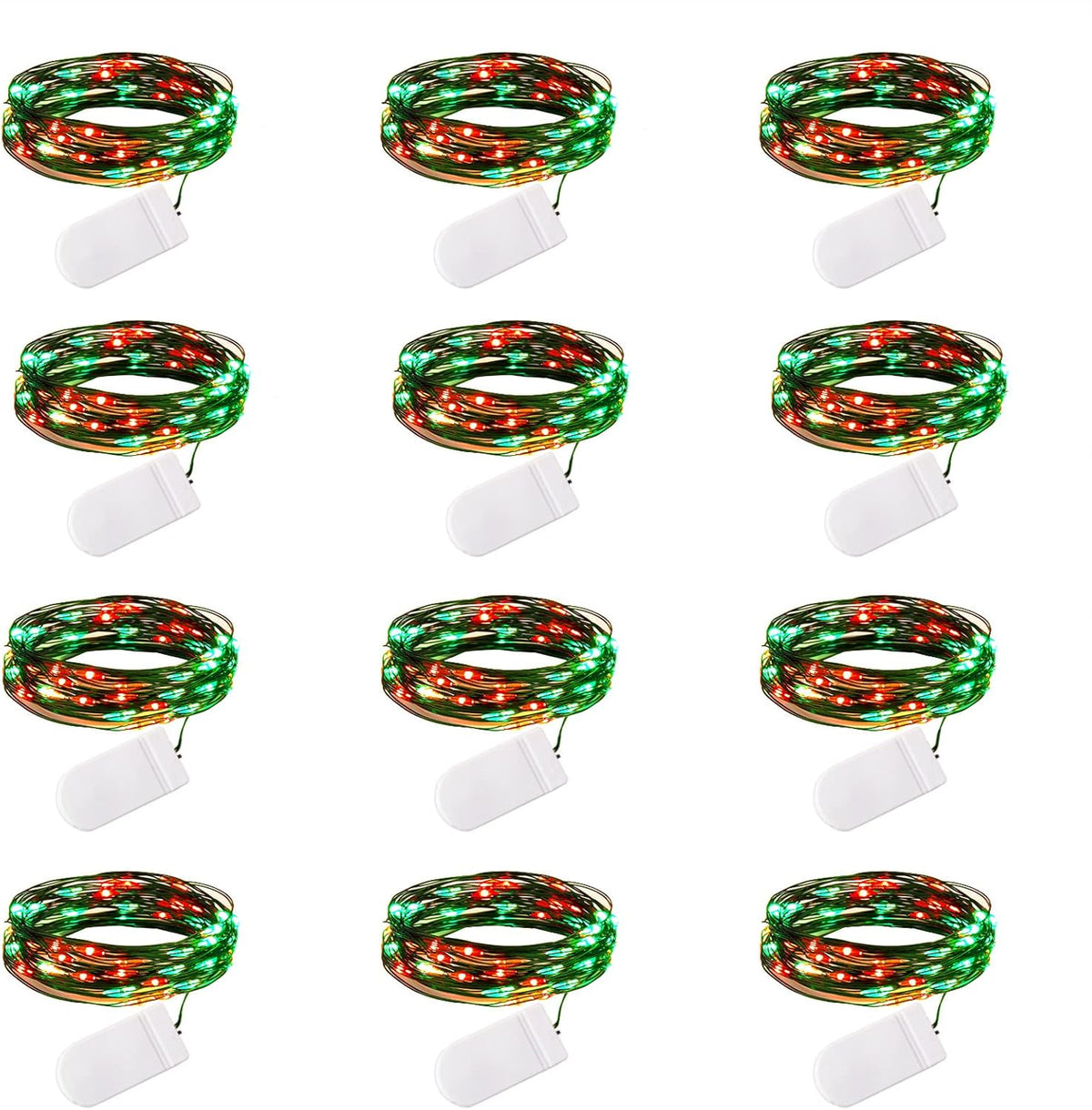 Micro LED Battery-Powered Fairy String Lights — 7 ft