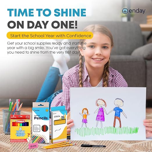 Enday Grades 4–5 School Supplies Kit, 79 Pieces