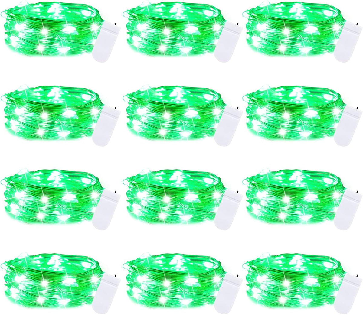 Micro LED Battery-Powered Fairy String Lights — 7 ft