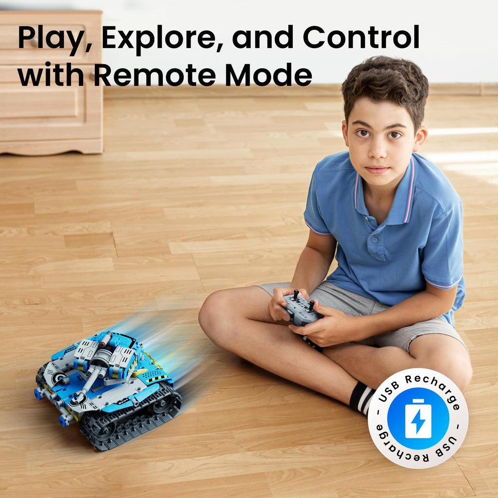 Sillbird 5-in-1 RC Robot Building Kit – 488 Pieces