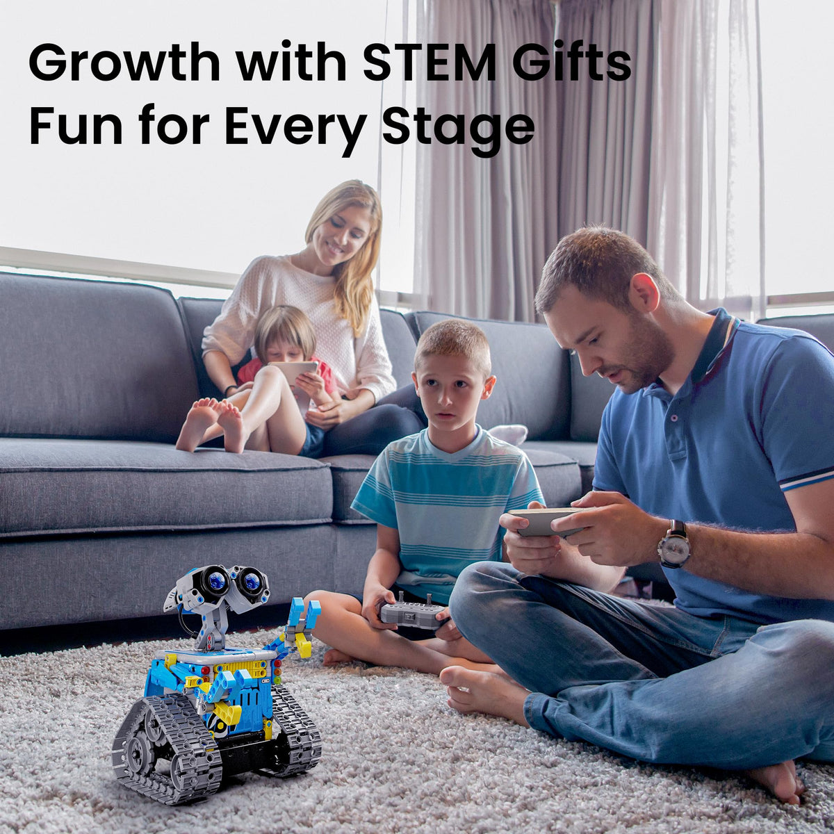 Sillbird 5-in-1 RC Robot Building Kit – 488 Pieces