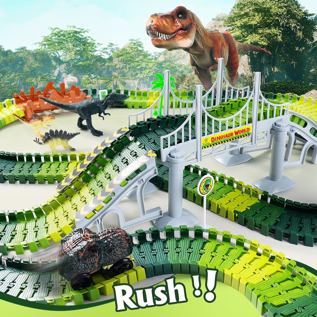 Dinosaur Flexible Race Track Playset