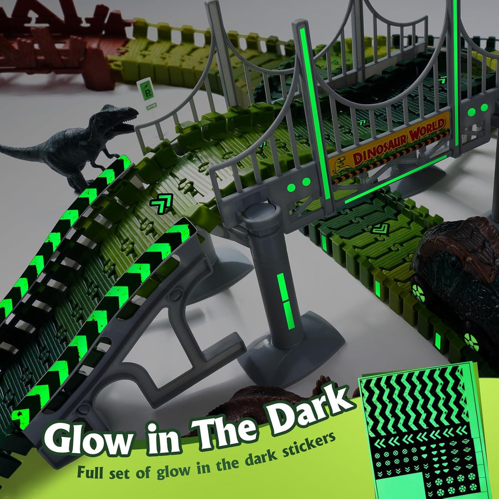 Dinosaur Flexible Race Track Playset