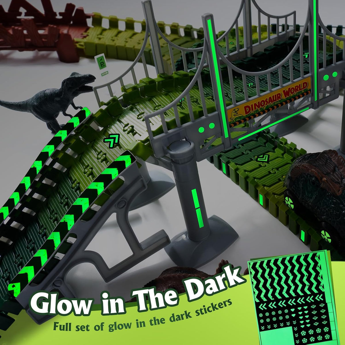 Dinosaur Flexible Race Track Playset
