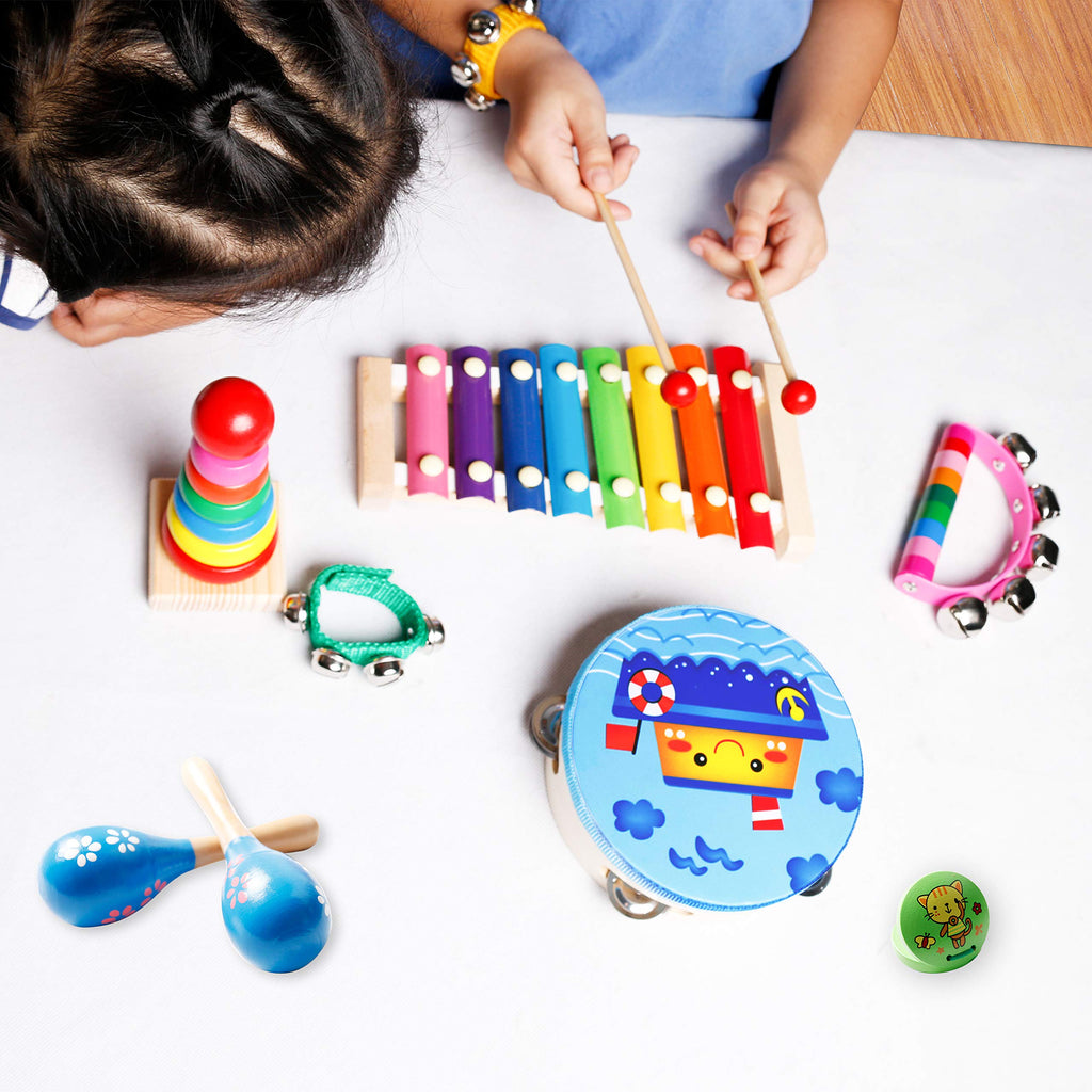 Kids’ Wooden Musical Instrument Set