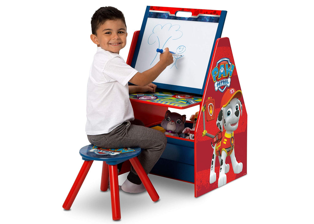 Kids' 3-in-1 Art Easel & Play Station with Stool