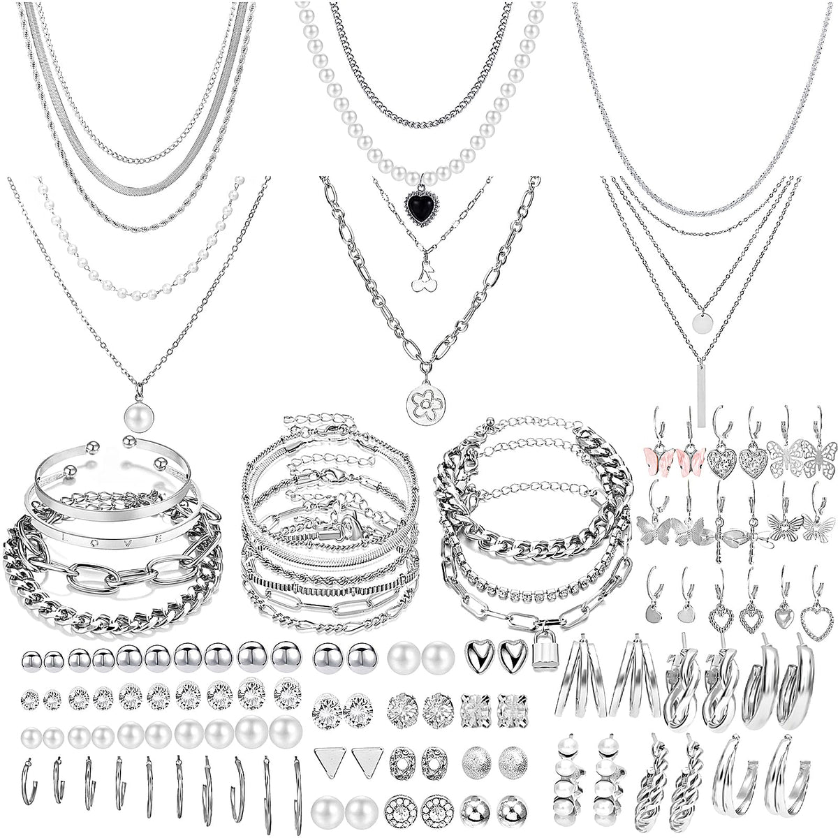 Multi-Piece Gold-Tone Jewelry Gift Set