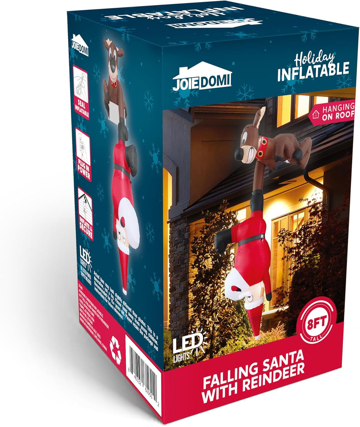 Joiedomi 8 ft Hanging Christmas Inflatables Decoration
