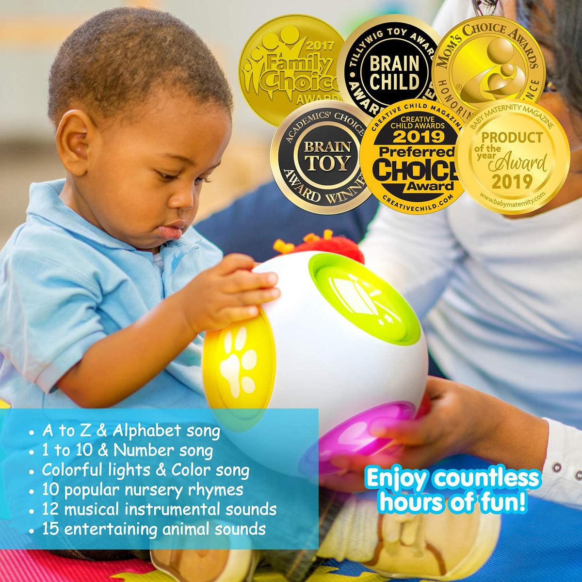 Interactive 3D Learning Cube – Toddler Educational Toy