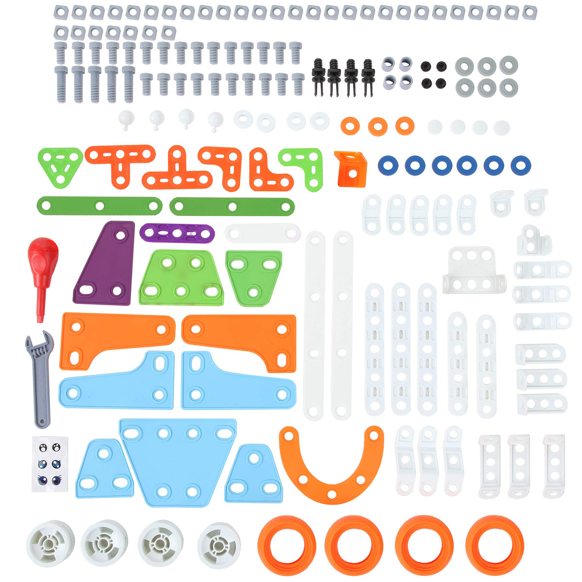 7-in-1 STEM Construction Building Set – 163 Pieces