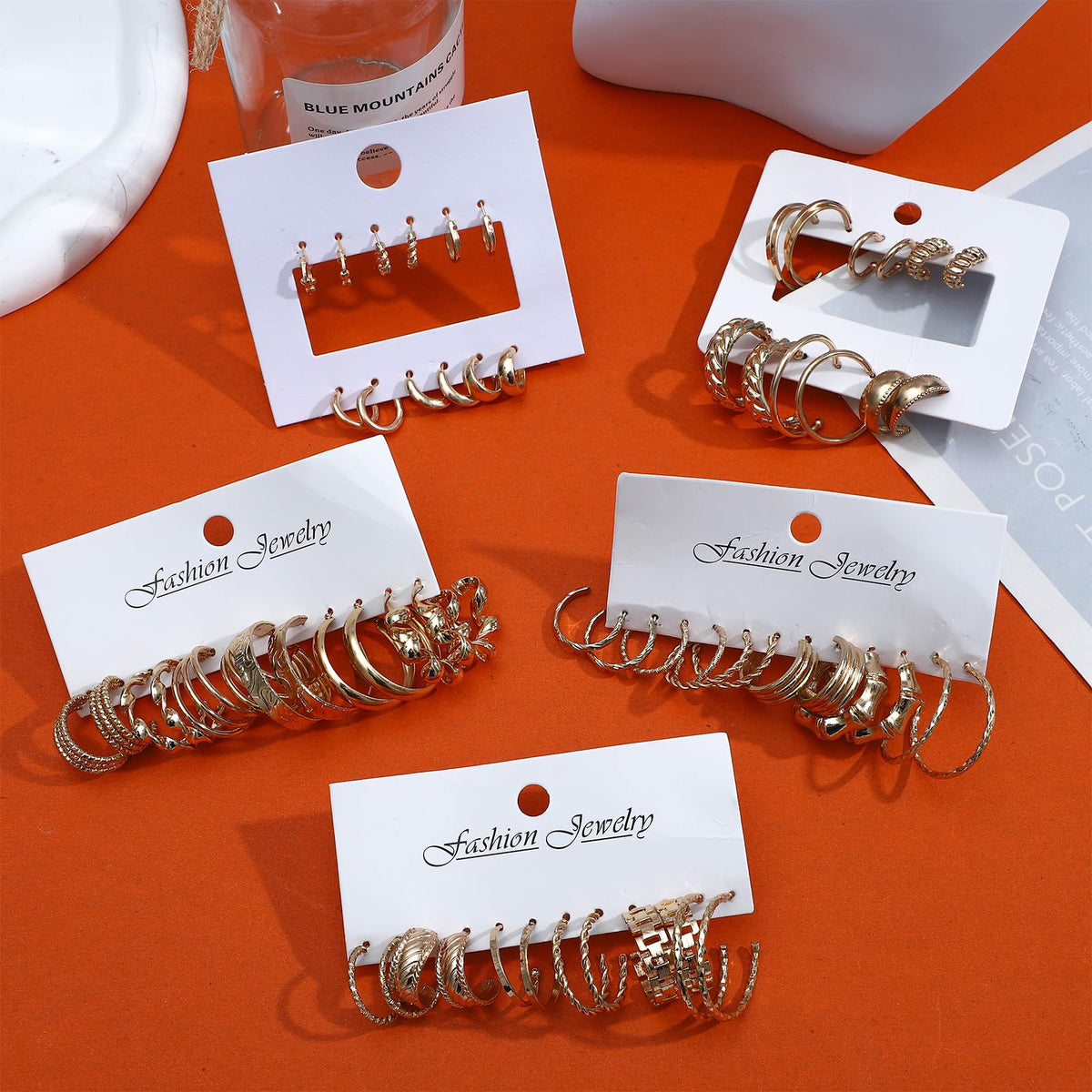 Multi-Piece Gold-Tone Jewelry Gift Set
