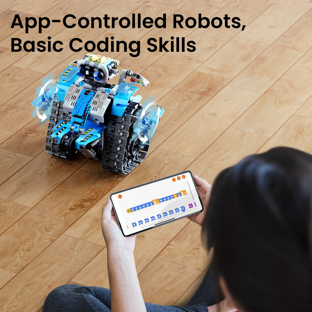 Sillbird 5-in-1 RC Robot Building Kit – 488 Pieces