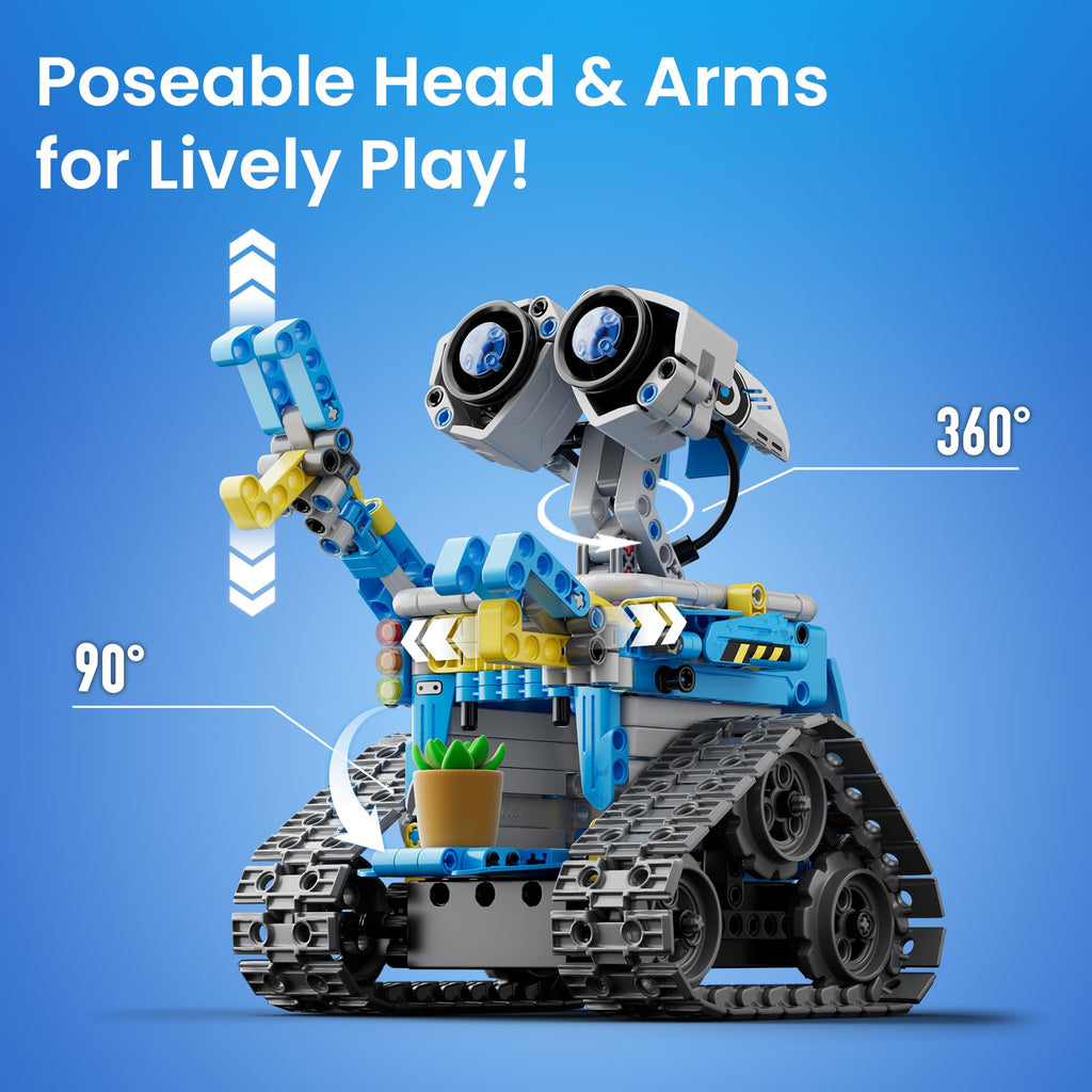Sillbird 5-in-1 RC Robot Building Kit – 488 Pieces