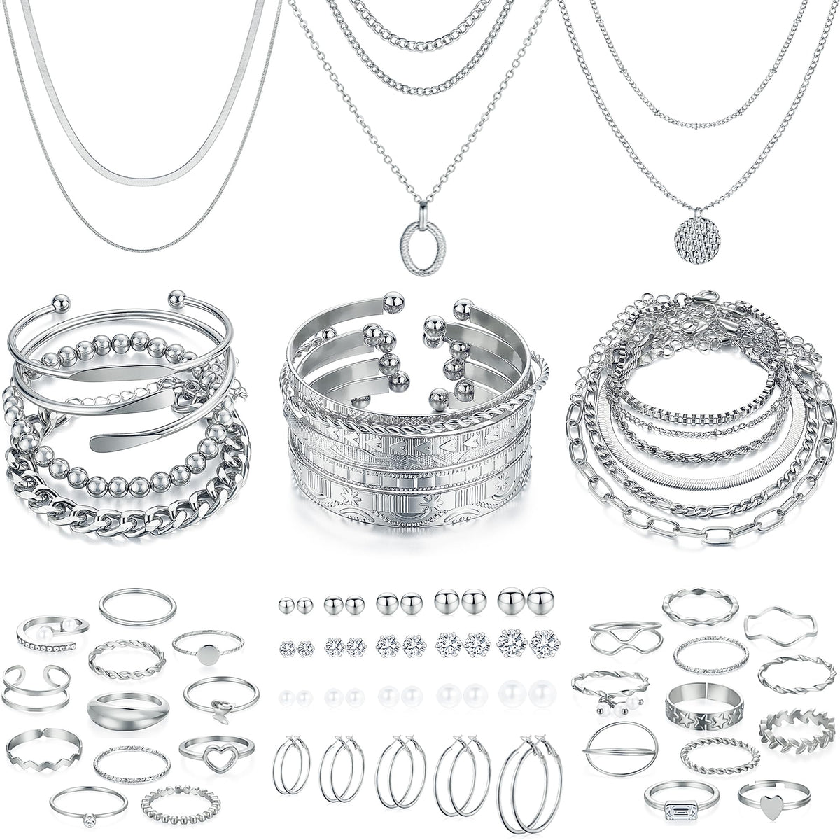 68-Piece Fashion Jewelry Gift Collection