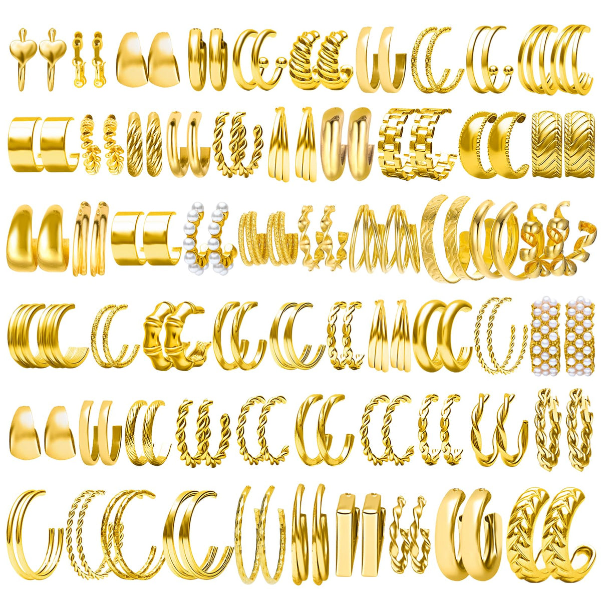Multi-Piece Gold-Tone Jewelry Gift Set