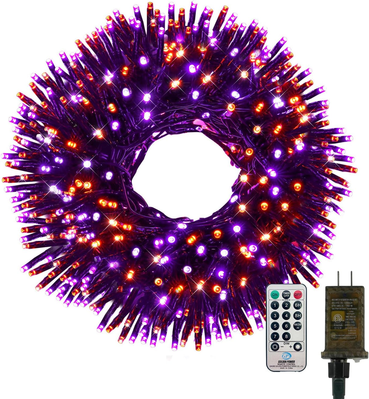 Christmas Cluster LED String Lights – Remote & Timer